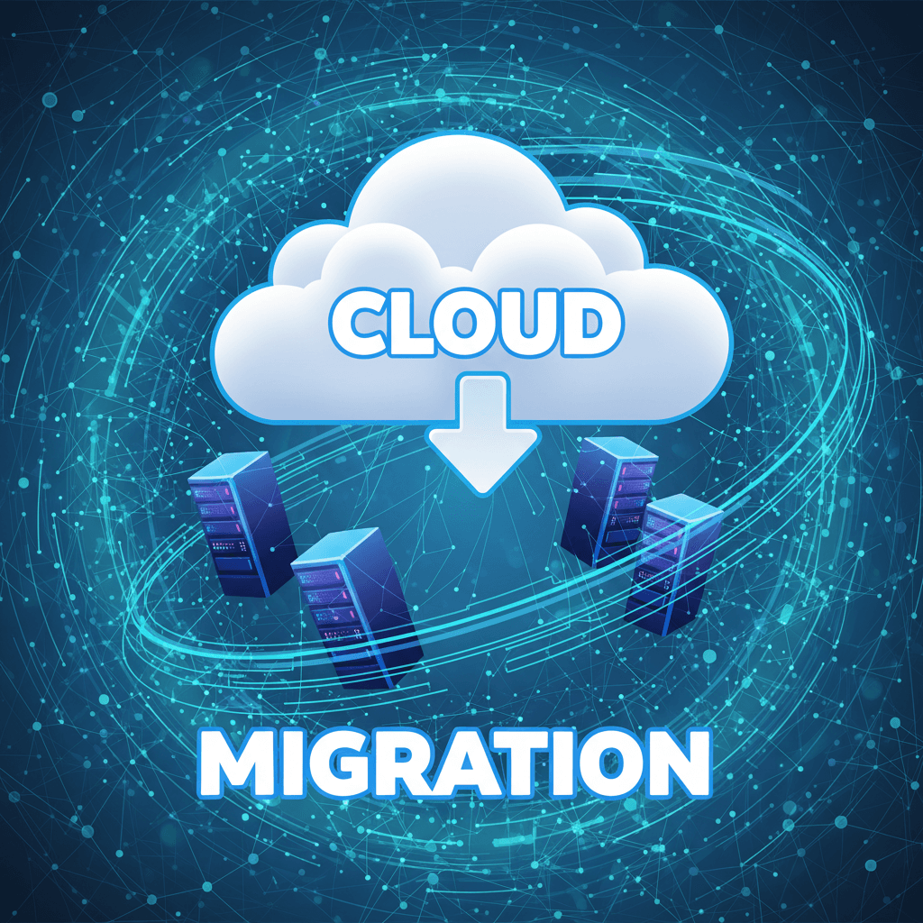 Cloud migration illustration